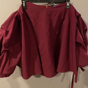 Over the shoulder blouse